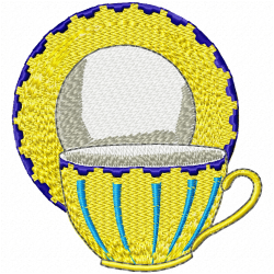 Mugs Embroidery Design 8